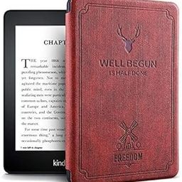 ProElite Deer Smart Flip case Cover for Amazon Kindle 6" 300 ppi 11th Gen/12th Gen 2022/2024, Wine Red-image-14