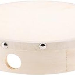 Phenovo Children Kids Wooden Percussion Tambourine Hand Beat Drum without Stick Baby Early Developing Toy - 8 inch-16