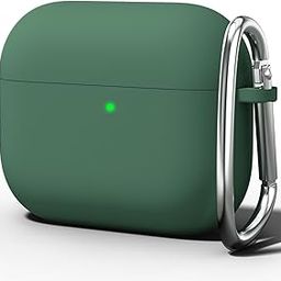 Meyaar for Apple AirPods 4 ​​​​​​​Case Cover with Keychain, Soft Skin Silicone Case Cover, Full Protective Case Cover Compatible with Apple AirPods 4 Case 2024 (Green)-12