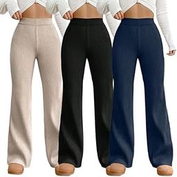 Trouser for Women l Cotton Blend Summer Trouser l High-Waisted Pant (Pack of 3)-image-24
