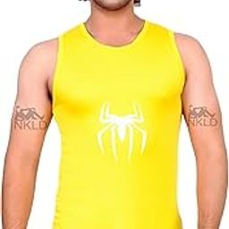 Spidy Print Gym Vest for Men Sleeveless | Vest T shirt for Men Breathable Sando for Men | Men Comfortable Gym Wear for Men Vests for Boys | Men Tank Tops Muscle Gym Vest | Spidy Gym Vests For Sports-image-65