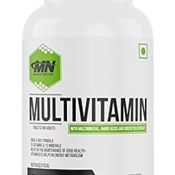 Muscle Nectar Multivitamin for MEN and WOMEN- 90 Tablets, 25 Vitamins & Minerals, Amino Acids & Anti-Oxidants (Green Tea Extract, Grape Seed Extract, Panax Ginseng Extract, Lutein, Lycopene). Vegetarian.-image-91