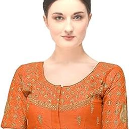 Women's Silk Embroidery Half Sleeve keri Designe Readymade Blouse-picture-23