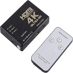 Madhabi 3-Port HDMI Switch with Remote – 3 in 1 Out HDMI Switcher Supports 1080P Full HD, 3D, 4K | Compatible with Blu-ray Player, PS5, PS4, Xbox, Fire TV, Apple TV, Roku & Streaming Devices-image-13