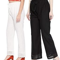 Women's Regular Fit Cotton Palazzo Combo - Pack of 2-image-20