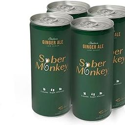 Sober Monkey | Indian Ginger Ale | Low sugar | Low Calorie | Carbonated | Pack of 4 (4 X 250 ml)-picture-24