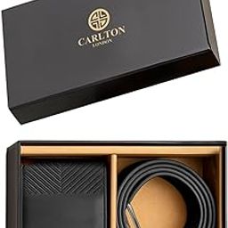 Men Belt & Wallet Gift Set - Black-48