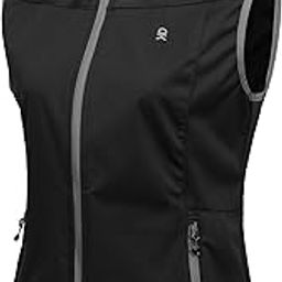 Women's Lightweight Softshell Vest, Windproof Sleeveless Jacket for Running Hiking Travel, Black M-image-37