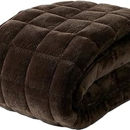 AQUA 51010106 Mofua Mattress Pad, Single, For Winter, Premium Microfiber, Warm, Volumetric Type, Brown (Reversible), Smooth, Comfortable, Knit Mesh Material, Bed Pad-13