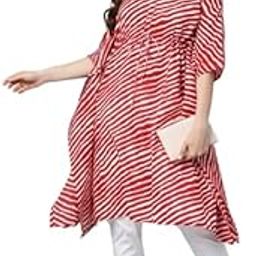 White & Blue Colour Kalamkari Print & Drawstring at Waist Cotton Kaftan-image-33