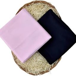 Pink 100% Pure Cotton Shirt Fabric With Navy Blue Slightly Stretchable Pant Fabric Combo - Unstitched-image-82
