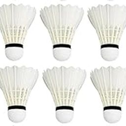 10pcs-Badminton Shuttlecocks (White, 78 Speed) | High-Performance Feather Design for Indoor & Outdoor Badminton | Consistent Flight & Stability for Training & Match Play-6