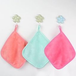 Outlay Home Face Makeup Remover Cloths Microfiber Wash Cloth Soft Fast Drying Facial Cleansing Cloth for Face, 12 x 12 Inch - Pack of 3 (Multicolor)-image-85