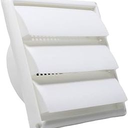 AMPEREUS Wall Exhaust Fan Chimney Vent Pipe Cover And Mosquito Net Dust controller (White)-image-9