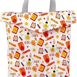 CALANDIS™ Baby Cloth Diaper Pouch Gym Bag Diaper Organizer Bag for Yoga Travel Outdoor Smile 20x25cm | Diaper Bags | Diapering-image-47