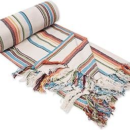DEJI 100% Cotton Heavy Throw - Hand Weaved Blanket - 4 x 6 Feet - Multicolor-image-25