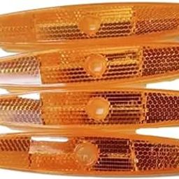 Bicycle Spoke Reflectors, 4 Pieces, Orange-21