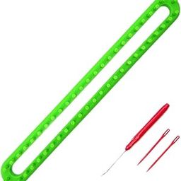 Club Bollywood®Knitting Loom Kit Sewing Tools Weaving Handmade Knitter Green 18.5inch| Needlecrafts & Yarn | Crocheting & Knitting |1 Piece Knitting Loom with Accessories-image-62