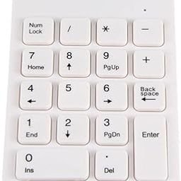 CALANDIS® Mini USB 18-Keys Num Pad Numeric Number Keypad Keyboard for Laptop Notebook White-16