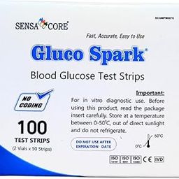 B-Arm Gluco Spark Blood Glucometer Strips (Pack of 100) | Compatible Only With Gluco Spark Blood Glucose Monitor and Not With Any Other Sugar Test Machine | Diabetic Test Strips-13