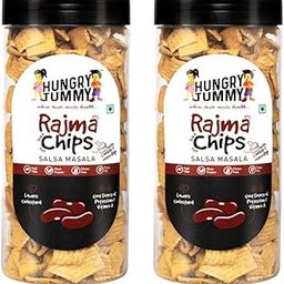 HUNGRY TUMMY Rajma Chips - Crunchy Red Kidney Bean Snack, Perfect for Snacking, Tea Time, and Gif g - Nutritious and Delicious I Pack of 2, 150g Each-image-35