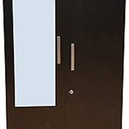 CASPIAN Engineered Wood Double Door Wooden Wardrobe (Coffee Black) | Furniture with Dressing Mirror & Hanging Space | Cupboard/Almirah for Bedroom Clothes Storage Organizer with 7 Shelves & 1 Drawer-32
