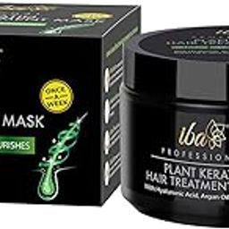 Iba Professional Plant Keratin Hair Treatment Mask with Hyaluronic Acid Argan Oil & Shea Butter | Suitable For all type of Hairs | Halal Certified & Vegan | 200ml-image-49