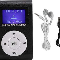 32GB MP3 Player, Portable Digital Music Player with Headphones and USB Cable, Sports Mini MP3 LCD Mini Screen Music Media Player with Back Clip(Black)-image-38