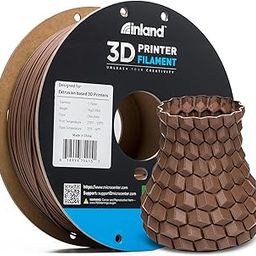 Inland Matte PLA Filament for 3D Printers, Brown - 3D Printing Matte PLA 1.75mm Roll, 1kg Cardboard Spool (2.2 lbs) - Dimensional Accuracy +/- 0.03mm – Fits Most FDM/FFF Printers (Matte Chocolate Brown)-image-18
