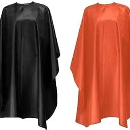 Saloon Apron Combo for Hair Stylists – Pack of 2 in Black & Orange Color – Adjustable Neck Strap, Waterproof & Lightweight Professional Barber Aprons 99-image-45