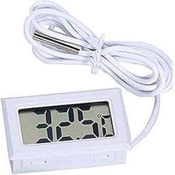 CentIoT - Temperature Sensor meter - with Mini LCD Digital Display waterproof sensor - for Incubator Aquarium Soil Temperature (White)-3