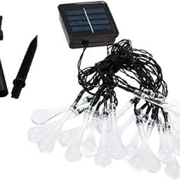 MERISHOPP®30-LED Solar Fairy String Lights Water Drop Xmas Party Waterproof Warm White|Home & Garden | Yard Garden & Outdoor Living | Outdoor Lighting | Outdoor String Lights-image-41
