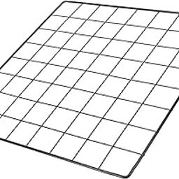 YOKIVE Iron Wire Grid Panel, Decorative Panels Board | Photo Pictures Display Holders Hanging Frame for Home Office (Black, 14"x14")-image-61