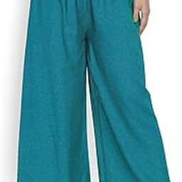 Women Cotton Rayon Regular Fit Palazzo Pants with Pocket |Plazo Pant for Women |Stylish Palazo for Girls | Free Size-image-86