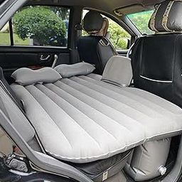 BESTZONE RETAIL MALL® Multifunctional Inflatable Car Bed | Bed for Car | Car Mattress for Travel with 2 Air Pillows, Air Pump & Repair Kit (Grey)-30