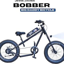 JESSE JAMES Electric Cycle | Rider Height 4.4-5.10 | Double Crown Long Fork | Sleeky 20" Fat Tyre-image-45