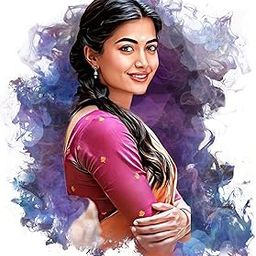 Jadoun Customised Digital Smock Pattern Oil Painting | Gift For - Anniversary | Birthday |Wife | Husband | Sister | Gift For SomeOne (Black 12x8 Inches)-image-62
