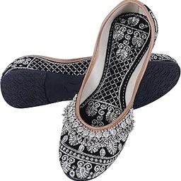 Women Rajasthani Embroidered with Payal Punjabi Mojari's Juti’s Shoe-image-57