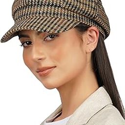 French Beret Cap Summer Season Unisex Artist Newsboy Hats, Ascot Cotton British Style Adjustable Women's Caps (WBC8121, Free Size)-image-30