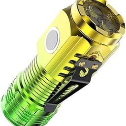 USB Chargeable Mini LED Flashlight, 3 LED Light Source, Torch Light with Magnetic Base, Multiple Modes, 9x4x4 cm-image-87