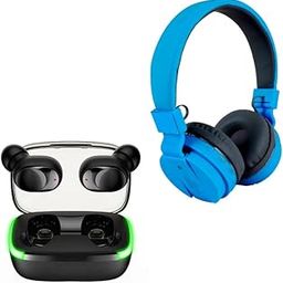 Elevea ( 12 Years Warranty - Comfortable On-Ear Bluetooth Wireless Headphone, True Wireless Headphones TWS Earbuds Bluetooth 5.1 Stereo HiFi Fast Charging-9
