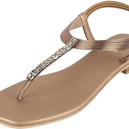 Women Synthetic Flat Beaded Fashion Sandal-85