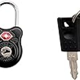 Skywalk TSA Approved Brass Padlocks with 2 Keys for Travel Luggage Suitcase Bag (Multicolour) - Set of 4-7
