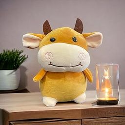 Storio Toy Cute Cow Plushie Soft Toys for Kids | Plush Soft Toys for Baby Boys and Girls | Animal Soft Toy for Kids -27 cm-picture-5