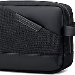 Arctic Hunter Travel Pouch Bag for Men Shaving Kits Bag A5 Size Water-Resistant Toiletry Bag with Multiple-Pocket Storage Bag Handbag for Passport Wallets Cash Card Mobile, Black-image-39