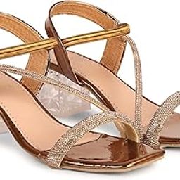 THE ALL WAY Fabulous Fancy Solid Backstrap Design Perfect for Every Occasion Transparent Heel For Womens And Girls-picture-14