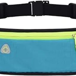 Shrevi Travel Waist Bag Waterproof Sports Running,Phone Holder for Hiking Cycling Workout Sports with Headphone Port,Accessories Holder (Aqua Blue)-image-36