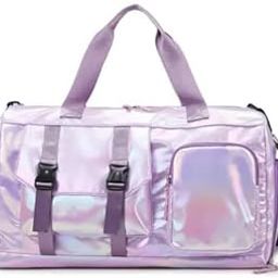 Duffel with Shoulder Strap for Men's & Women's| Multi Function Bag Duffle for Travel, Sports, Fitness & Workout Bags (Light Purple)-image-27