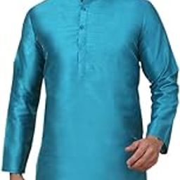 jompers Men's Solid Dupion Silk Kurtas-picture-41
