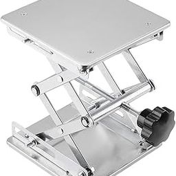 Labasics 6 x 6 inch Lab Scissors Jack, 150 x 150 mm Stainless Steel Laboratory Support Jack Platform Lab Lift Stand Table, Expandable Lift Height Range from 75 mm to 260 mm, Support Weight 10KG-image-44